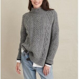 Alex Mill Camil Cable Knit Women's Gray Sweater - size M